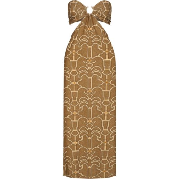 vestiti Johanna Ortiz marrone con stampe