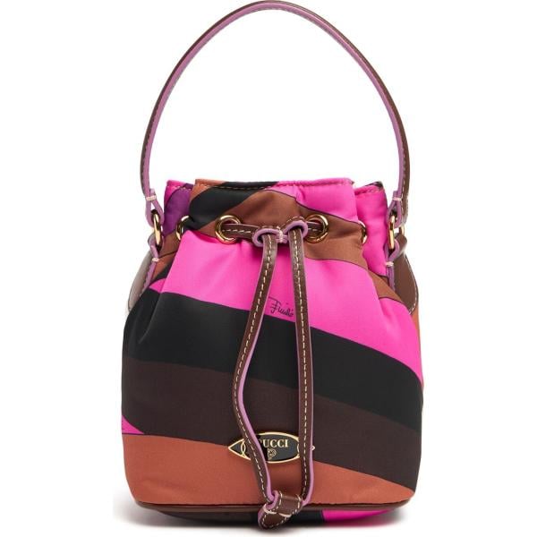 borse a secchiello Pucci nero con stampe