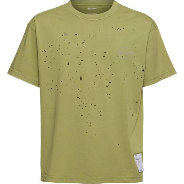 t-shirt Satisfy verde