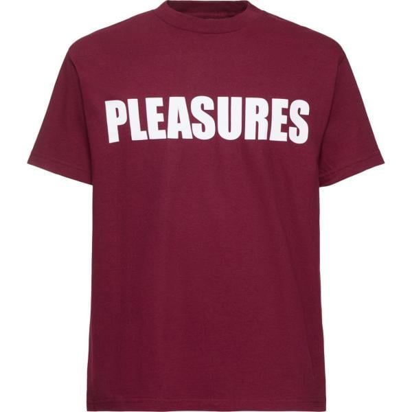 t-shirt Pleasures rosso con stampe