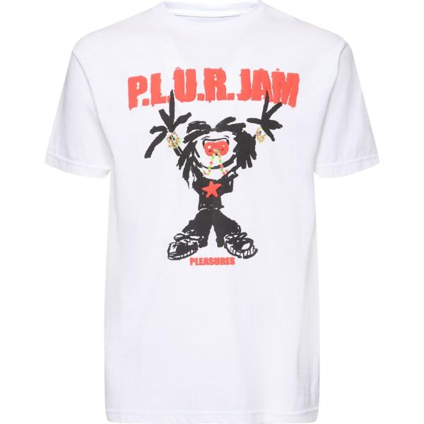 t-shirt Pleasures bianco con stampe