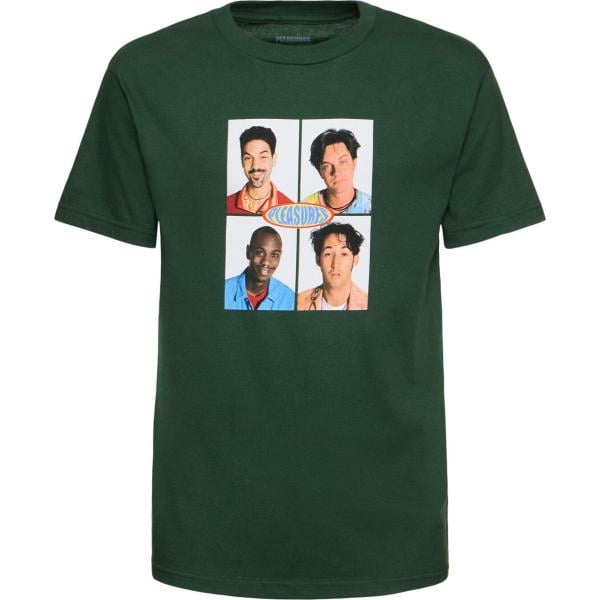 t-shirt Pleasures verde con stampe