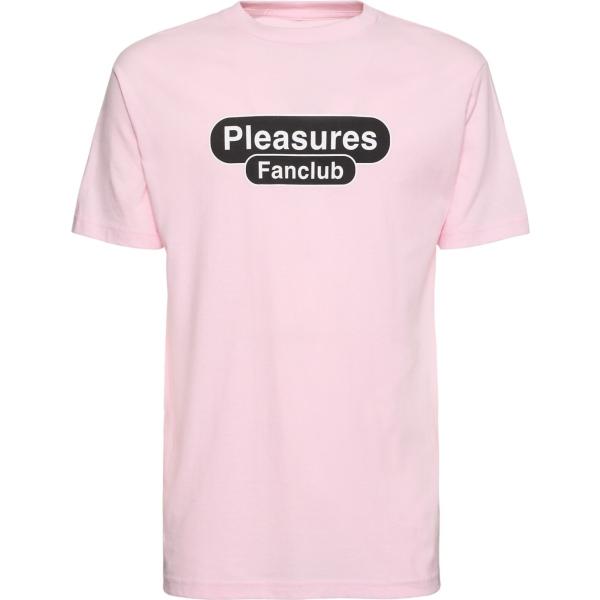 t-shirt Pleasures rosa con stampe