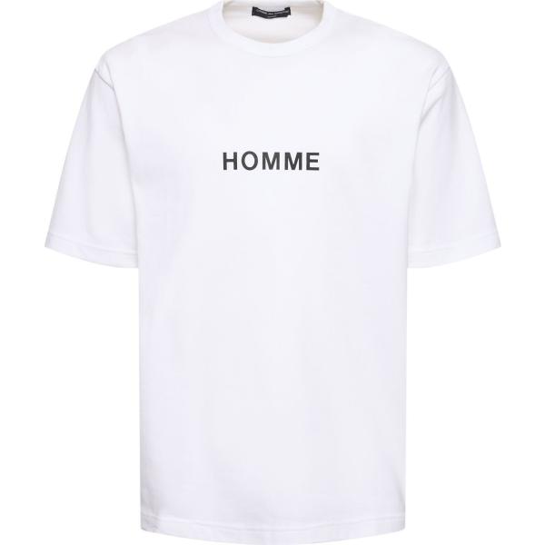 t-shirt Comme Des Garçons Homme bianco con stampe