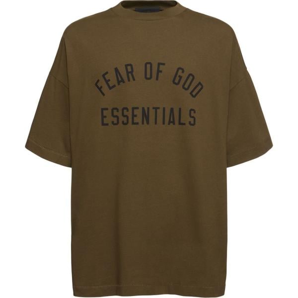 t-shirt Fear Of God Essentials verde