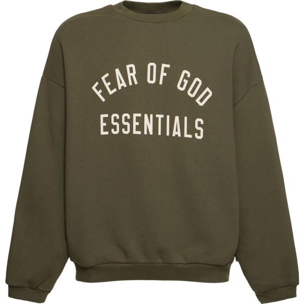 felpe Fear Of God Essentials verde