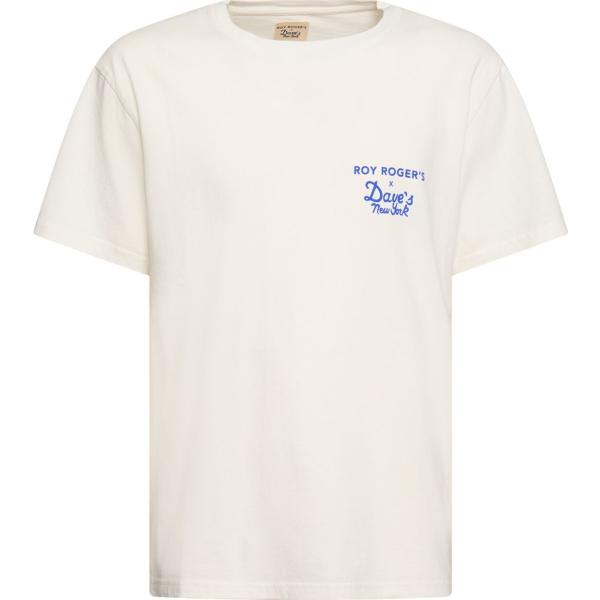 t-shirt Roy Rogers bianco con stampe