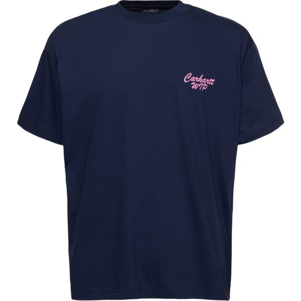 t-shirt Carhartt Wip blu con stampe