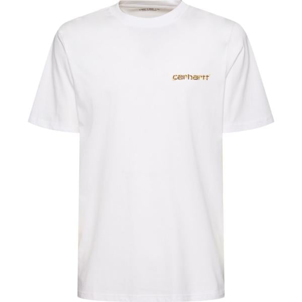 t-shirt Carhartt Wip bianco con stampe