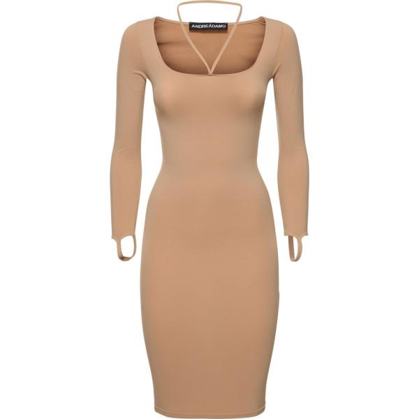 vestiti midi/longuette Andreadamo marrone
