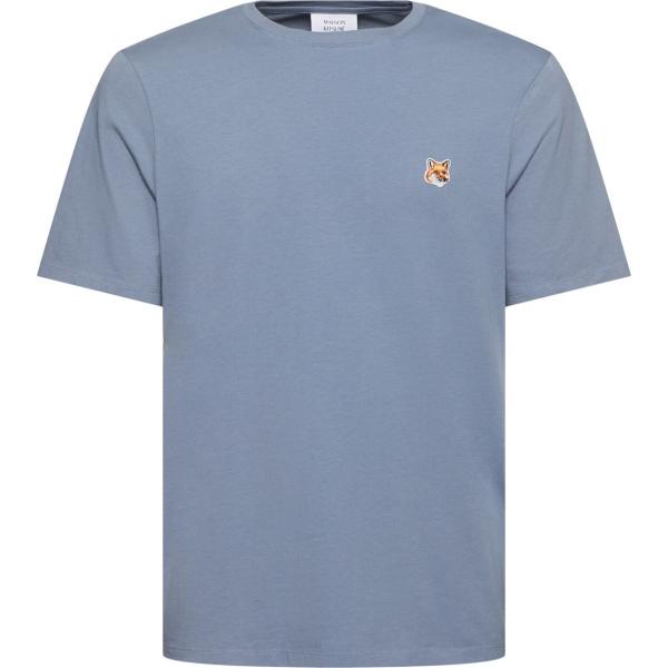 t-shirt Maison Kitsuné blu