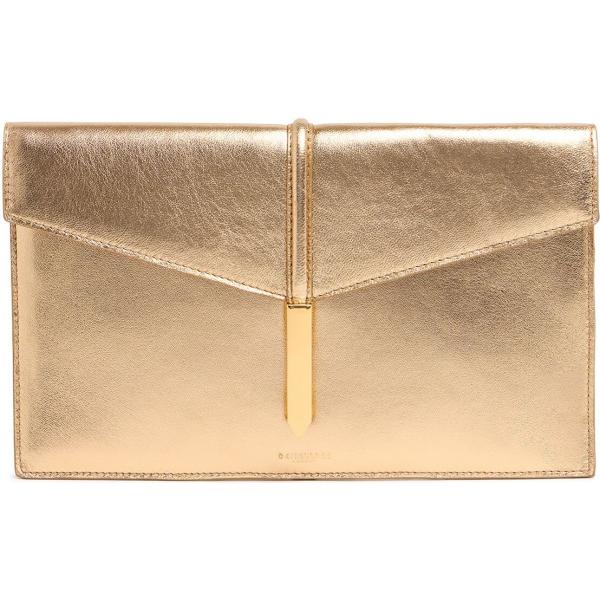 clutch Demellier marrone