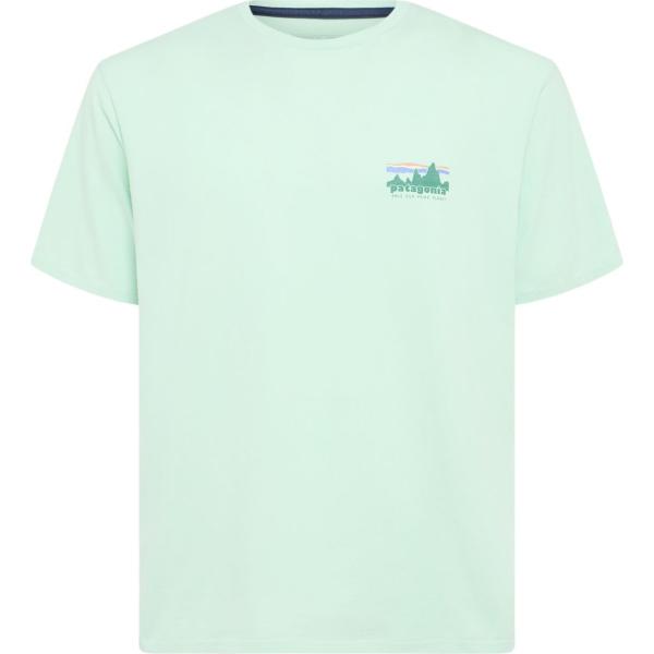t-shirt Patagonia blu con stampe