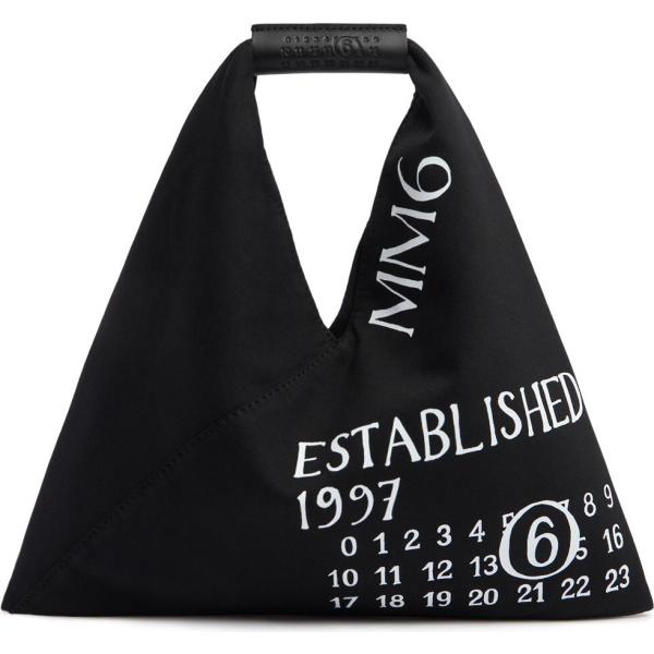 borse a mano Mm6 Maison Margiela nero con stampe