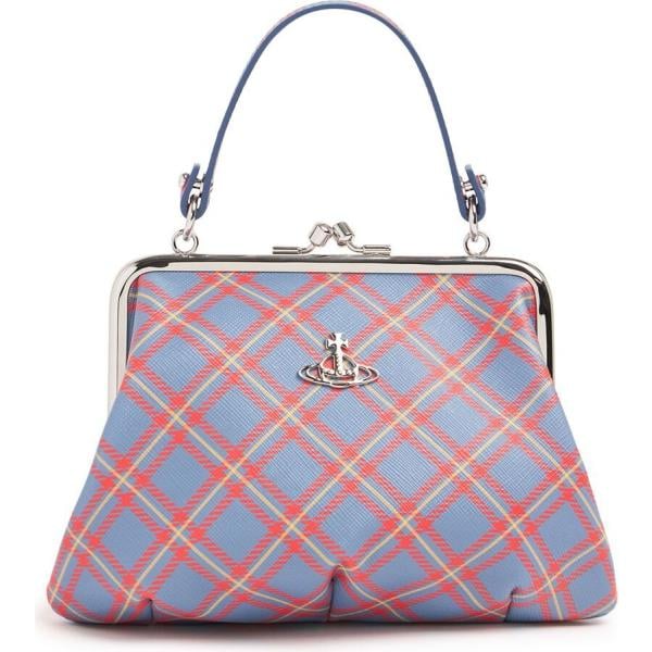 borse a mano Vivienne Westwood blu con stampe