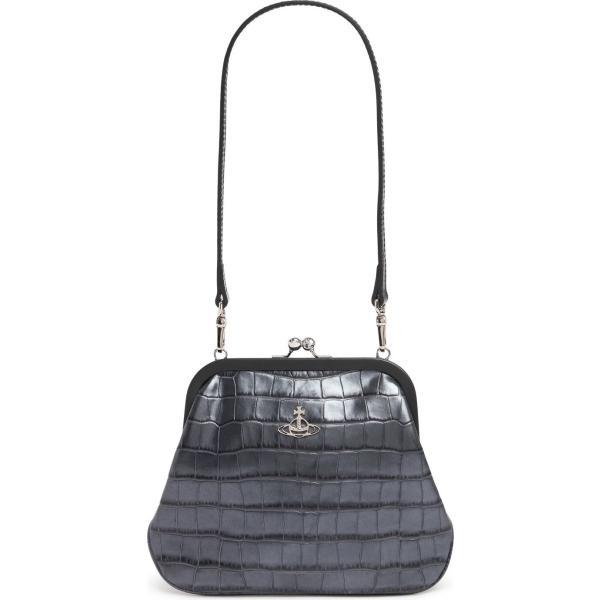 pochette Vivienne Westwood grigio con stampe