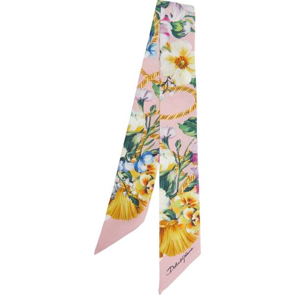 foulard Dolce & Gabbana bianco con stampe