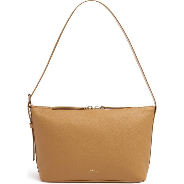 borse a spalla A.p.c. marrone con stampe