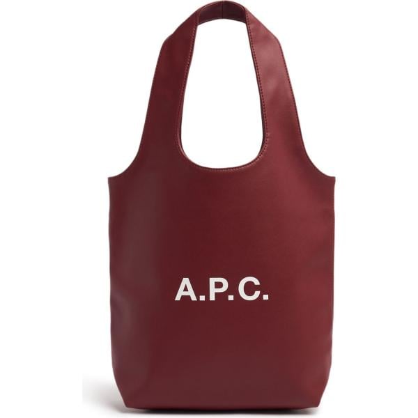 shopping bag A.p.c. rosso con stampe