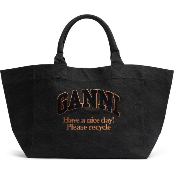 shopping bag Ganni nero