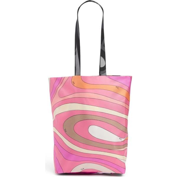 shopping bag Pucci rosa con stampe