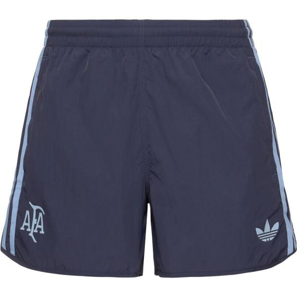 shorts Adidas Originals blu con stampe