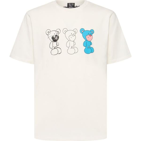 t-shirt Inbetweeners bianco con stampe