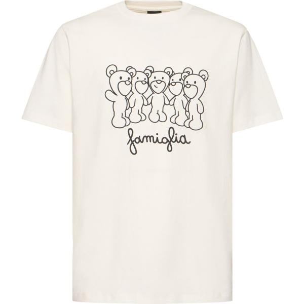t-shirt Inbetweeners bianco con stampe