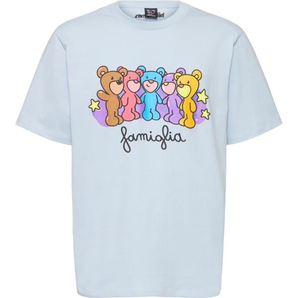 t-shirt Inbetweeners blu con stampe