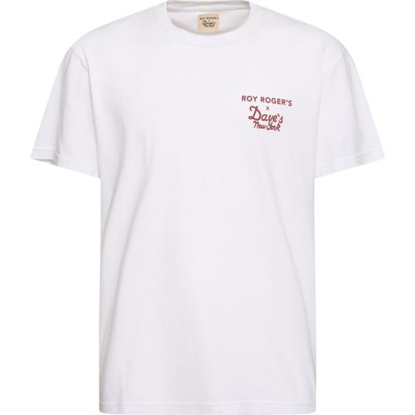 t-shirt Roy Rogers bianco con stampe