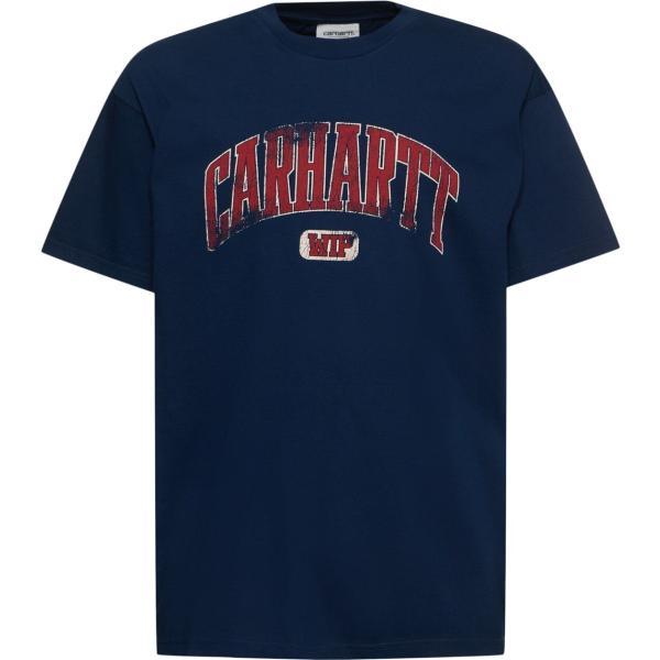 t-shirt Carhartt Wip blu con stampe