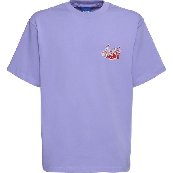 t-shirt Awake Ny viola con stampe