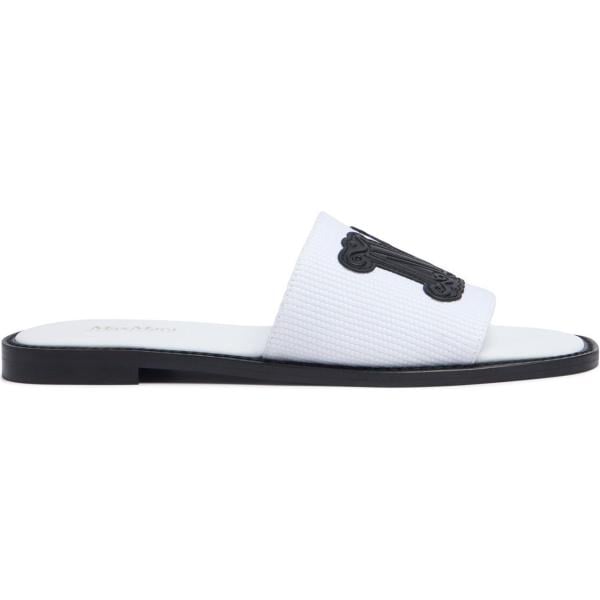 sandali col tacco Max Mara bianco