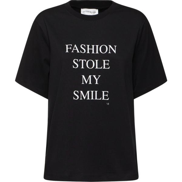 t-shirt Victoria Beckham nero