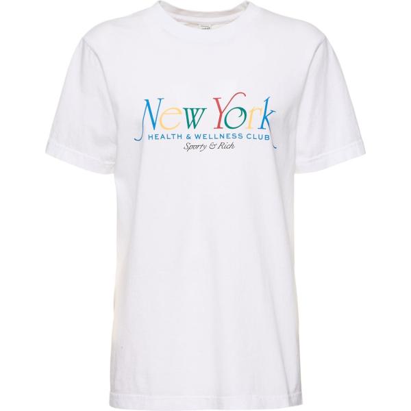 t-shirt Sporty & Rich bianco