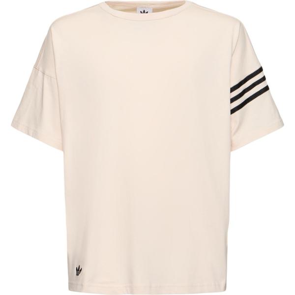 t-shirt Adidas Originals bianco a righe