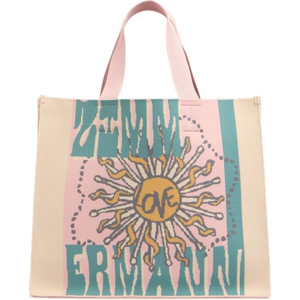 shopping bag Zimmermann marrone con stampe