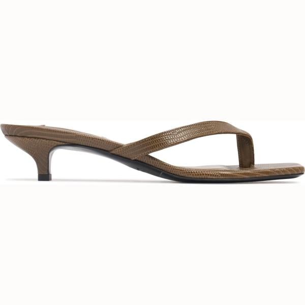 sandali in pelle Toteme bianco con stampe