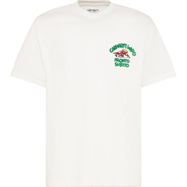 t-shirts Carhartt Wip blanc imprimé