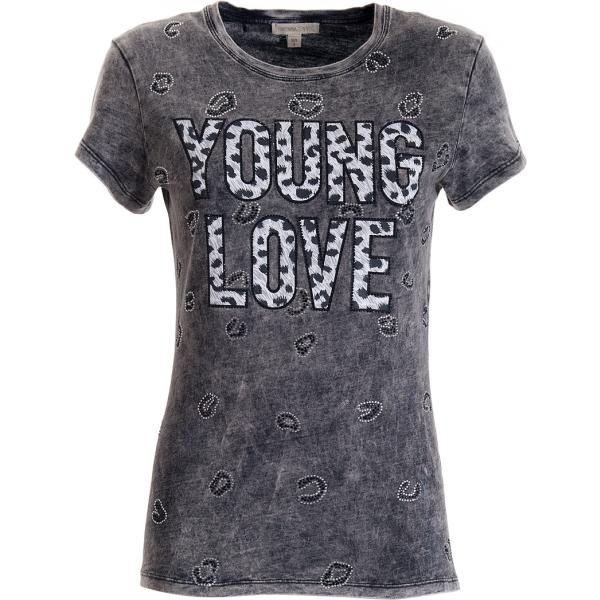 t-shirt Fracomina grigio con stampe