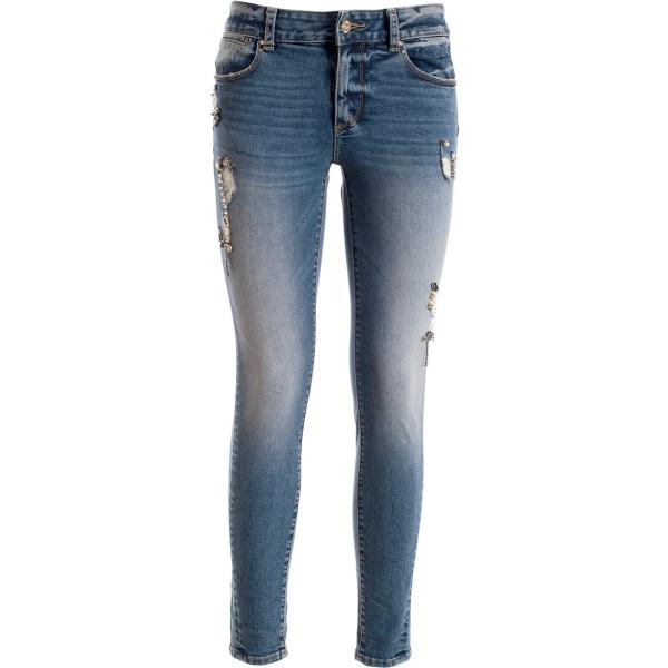 jeans strappati Fracomina blu