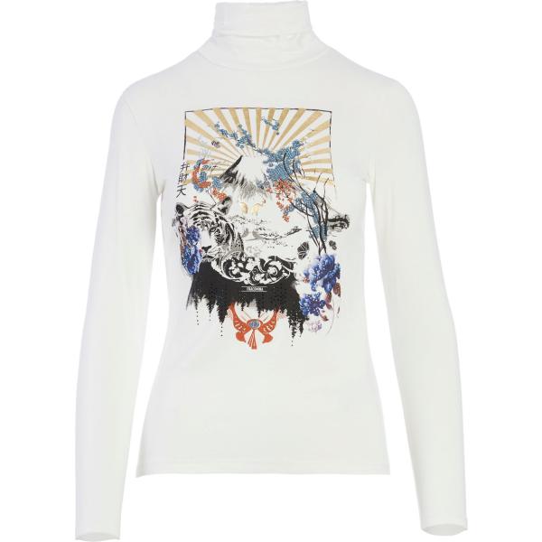 t-shirt Fracomina bianco con stampe
