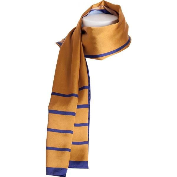 foulard Fracomina marrone geometrica