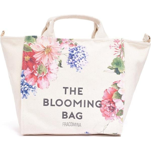 borse tote Fracomina bianco con stampe