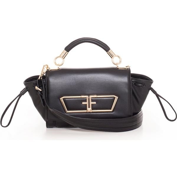 borsa a spalla da donna in grigio scuro in poliestere Fracomina