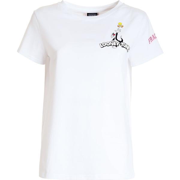 t-shirt Fracomina bianco con stampe
