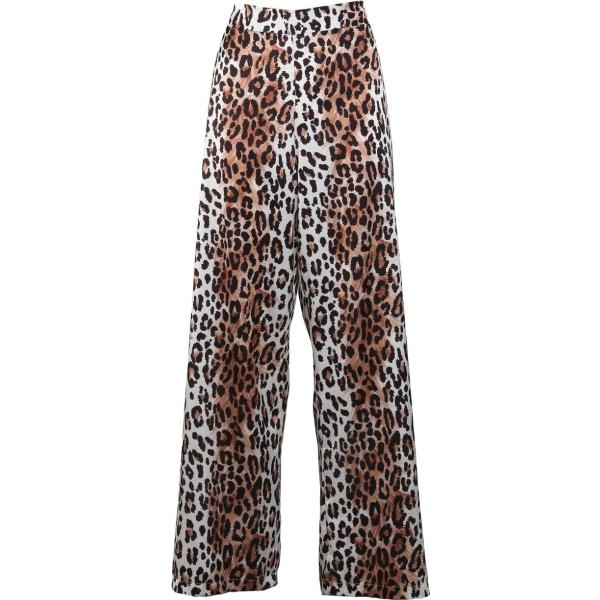 pantaloni a palazzo Fracomina marrone animalier