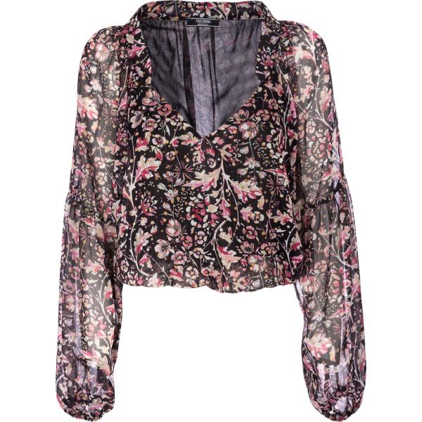 bluse Fracomina marrone a fiori