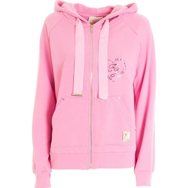 felpe con cappuccio Fracomina rosa