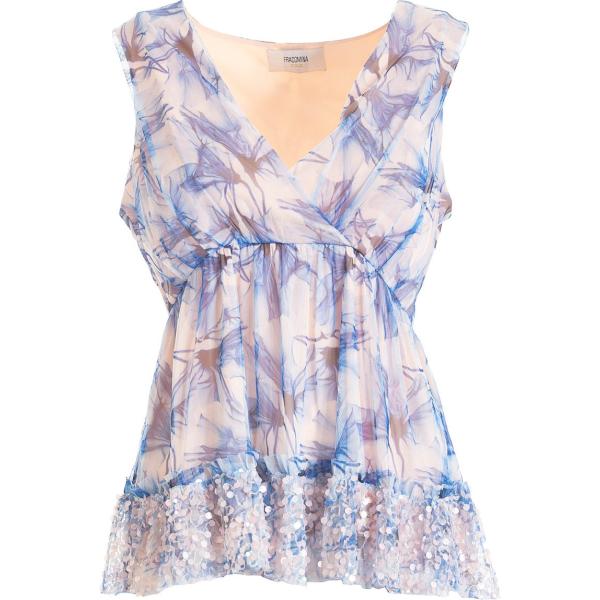 bluse Fracomina grigio a fiori